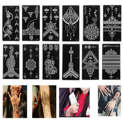 Pochoirs henné professionnels — Motifs mains & cérémonie