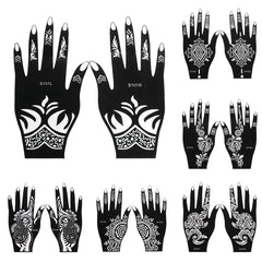 Pochoirs henné professionnels — Motifs mains & cérémonie