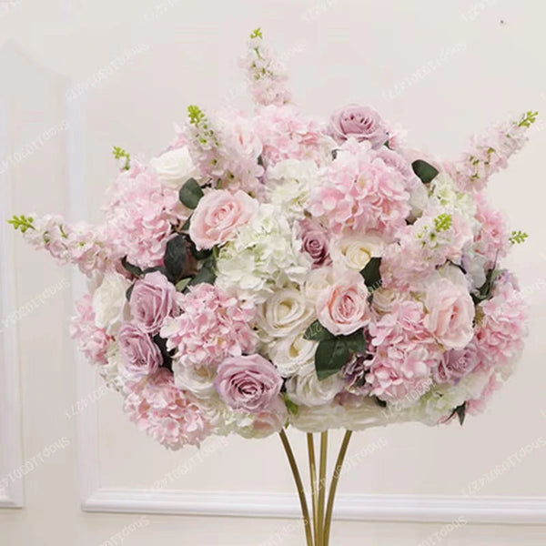 70cm Luxurious White Rose Flower Ball Wedding Reception Centerpiece For Table Decor Accessories Floral Arrangement Event  Prop