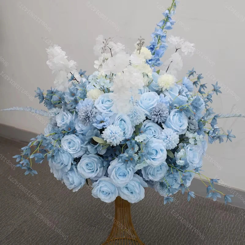 70cm Luxurious White Rose Flower Ball Wedding Reception Centerpiece For Table Decor Accessories Floral Arrangement Event  Prop