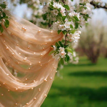 Chemin de table perlé 75 x 200 cm — Décoration mariage