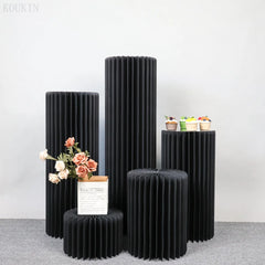 Colonne Romaine & Socle Rond — Présentoir Fleurs & Desserts Mariage