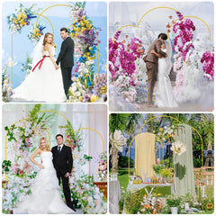 Lot de 3 arches dorées de mariage — Décor oriental