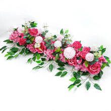 Rangée de roses artificielles 100 cm — Décor de mariage
