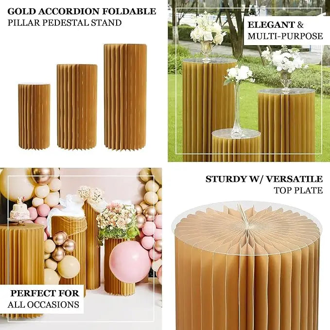Party Round Pedestal Stands for Dessert Display Roman Column Vases Wedding Baby Shower Centerpieces Simple Generous Design