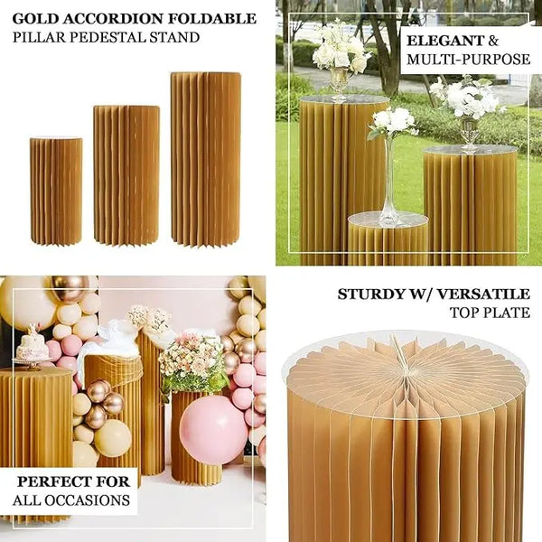 Party Round Pedestal Stands for Dessert Display Roman Column Vases Wedding Baby Shower Centerpieces Simple Generous Design
