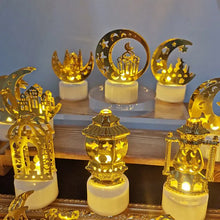 Décoration LED Eid Mubarak — Lune, étoile & château