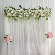 Rangée de roses artificielles 100 cm — Décor de mariage