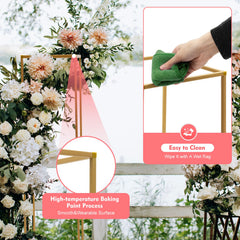 Lot de 10 présentoirs à fleurs dorés 60 cm — Mariage oriental