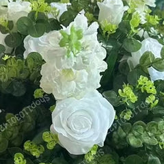 Boule de Roses Blanches Artificielles 70cm — Centre de Table Mariage