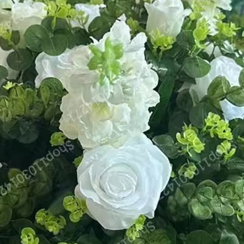 70cm Luxurious White Rose Flower Ball Wedding Reception Centerpiece For Table Decor Accessories Floral Arrangement Event  Prop