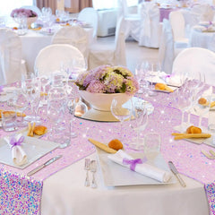 Chemin de table sequins scintillants — Mariage oriental