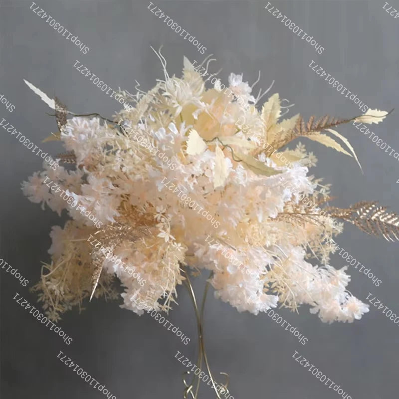 70cm Luxurious White Rose Flower Ball Wedding Reception Centerpiece For Table Decor Accessories Floral Arrangement Event  Prop