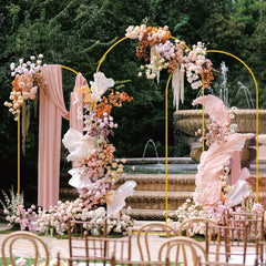Lot de 3 arches dorées de mariage — Décor oriental