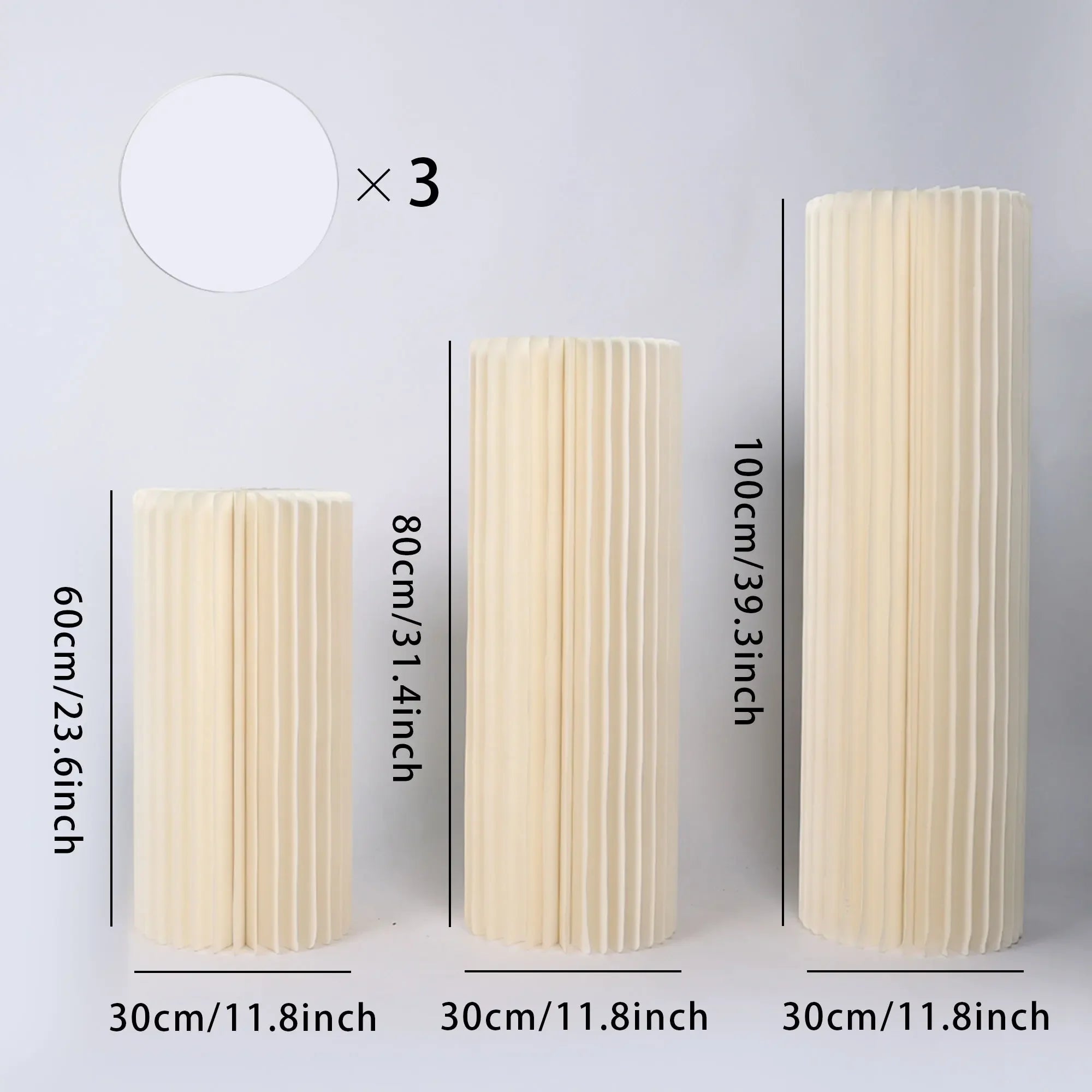 Party Round Pedestal Stands for Dessert Display Roman Column Vases Wedding Baby Shower Centerpieces Simple Generous Design