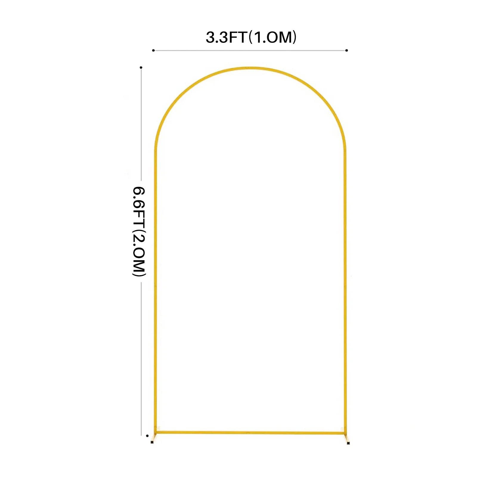 Gold Wedding Arch Stand Birthday Anniversary Party Decor Balloon Arch New Frame Backdrop Holder Bracket 6FT 6.6FT 7.2FT Size