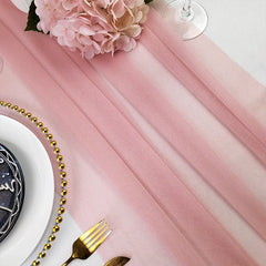 Chemin de Table Chiffon Voile Soie — Arche & Table Mariage Oriental