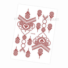 Stickers henné waterproof — Motifs mains mariage & cérémonie