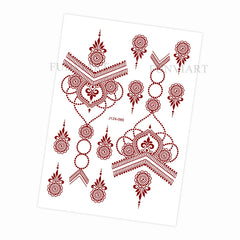 Stickers henné waterproof — Motifs mains mariage & cérémonie