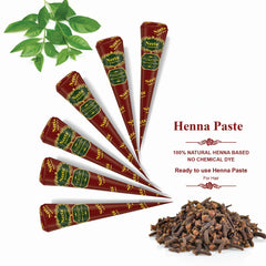 Pâte de henné temporaire — Lot pour cérémonie & motifs mains