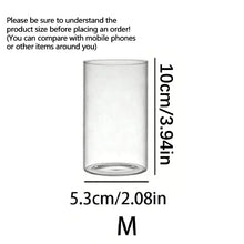 Photophore cylindre en verre transparent — Décoration de table mariage