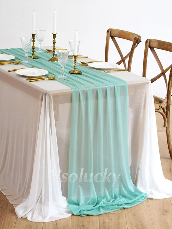 Table Runner Luxury Sheer for Wedding Rustic Boho Party Bridal Shower Birthday Christmas Decorations