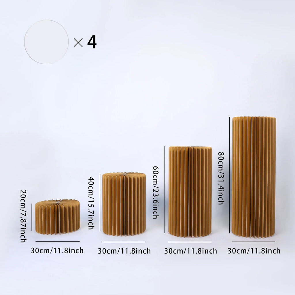 Party Round Pedestal Stands for Dessert Display Roman Column Vases Wedding Baby Shower Centerpieces Simple Generous Design