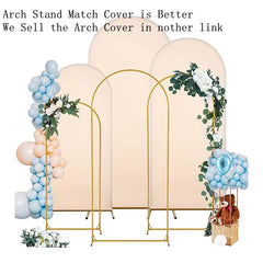 Arche dorée de mariage 120 à 220 cm — Structure pour décor de scène
