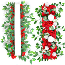 Rangée de roses artificielles 100 cm — Décor de mariage