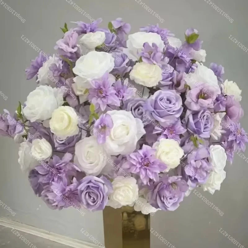 70cm Luxurious White Rose Flower Ball Wedding Reception Centerpiece For Table Decor Accessories Floral Arrangement Event  Prop