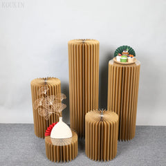 Colonne Romaine & Socle Rond — Présentoir Fleurs & Desserts Mariage