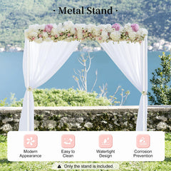 Arche carrée blanche 2x2 m — Structure pour cérémonie de mariage