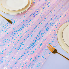 Chemin de table sequins scintillants — Mariage oriental