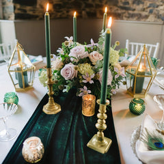Chemin de Table Boho Étamine Long — Romantique Mariage Oriental