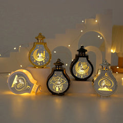 Lanterne LED Ramadan & Eid Mubarak — Décoration orientale