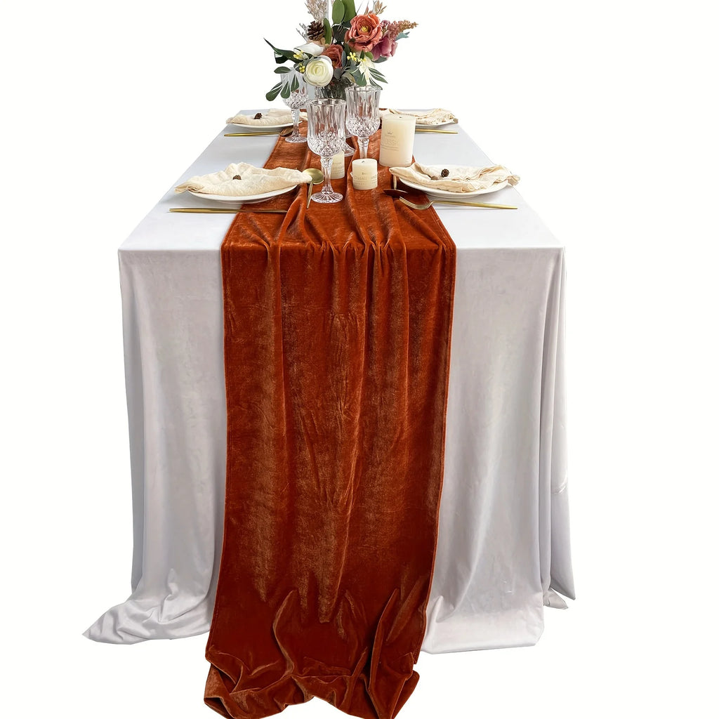 1pc Boho Style Cheesecloth Table Runner Long Gauze Sheer RomanticTable Runner For Weddings, And Scene Decor Home Decor