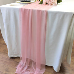 Chemin de Table Chiffon Voile Soie — Arche & Table Mariage Oriental