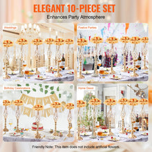 Présentoir cristal et métal doré — Centre de table mariage