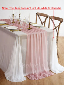 Chemin de table en voile transparent 2 à 4,26 m — Mariage
