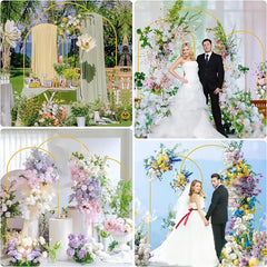 Arche dorée de mariage 120 à 220 cm — Structure pour décor de scène