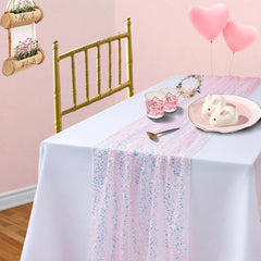 Chemin de table sequins scintillants — Mariage oriental