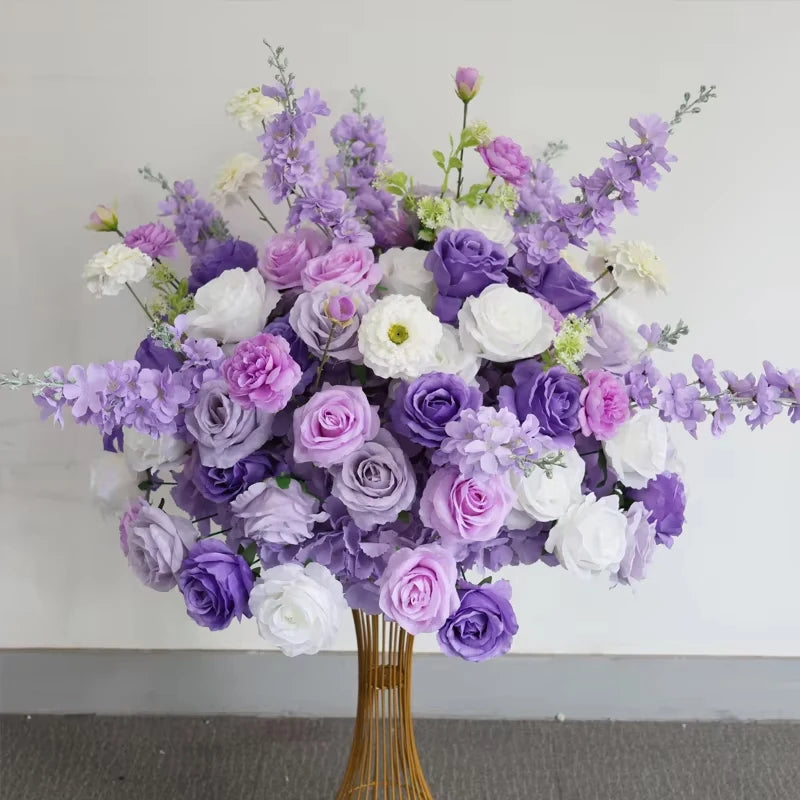 70cm Luxurious White Rose Flower Ball Wedding Reception Centerpiece For Table Decor Accessories Floral Arrangement Event  Prop