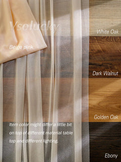 Chemin de Table Voile Luxe Transparent — Mariage Élégant Oriental