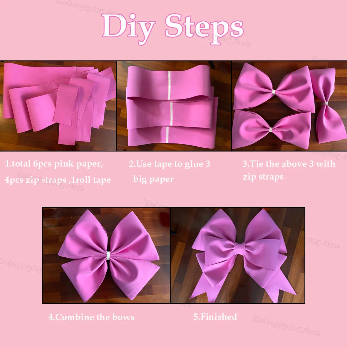 70/50/30cm Giant Cream Bow Eva Foam Paper DIY Bow Garland Arch for Bow Birthday Girls Coquette Wedding Bridal Shower Party Decor