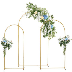 Lot de 3 arches dorées de mariage — Décor oriental