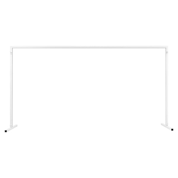 2x2m/6x6.6Ft Wedding Arch Stand, White Metal Square Garden Backdrop Frame, Height Adjustable Party Flower Balloon DIY Decor Rack
