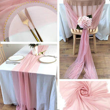 Chemin de table en voile chiffon — Table & arche de mariage