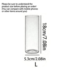 Photophore cylindre en verre transparent — Décoration de table mariage