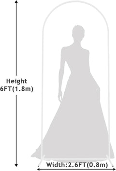 Arche blanche de mariage 80 à 220 cm — Structure pour décor de scène