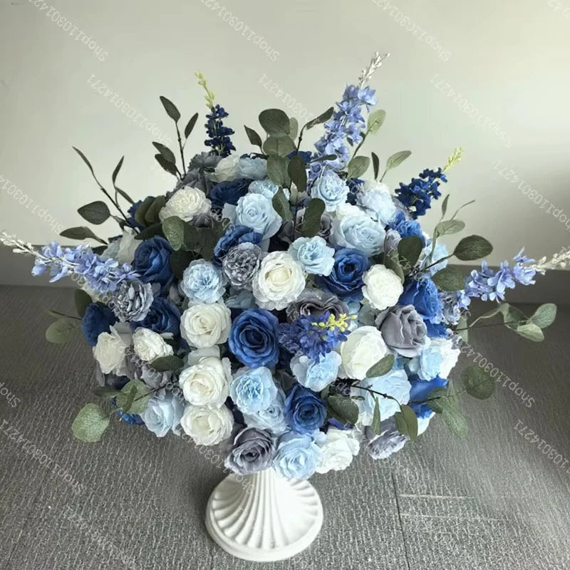 70cm Luxurious White Rose Flower Ball Wedding Reception Centerpiece For Table Decor Accessories Floral Arrangement Event  Prop